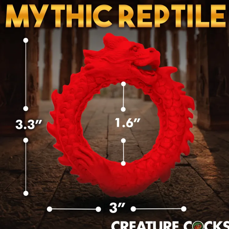 Creature Cocks Penis Rings>Rise of the Dragon Silicone Cock Ring