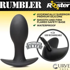 Curve Toys Vibrating Butt Plugs | Butt Plugs>Rumbler Vibrating Silicone Butt Plug