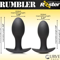 Curve Toys Vibrating Butt Plugs | Butt Plugs>Rumbler Vibrating Silicone Butt Plug