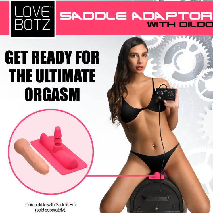 LoveBotz Sex Machines | Sex Machines>Saddle Adapter with Dildo