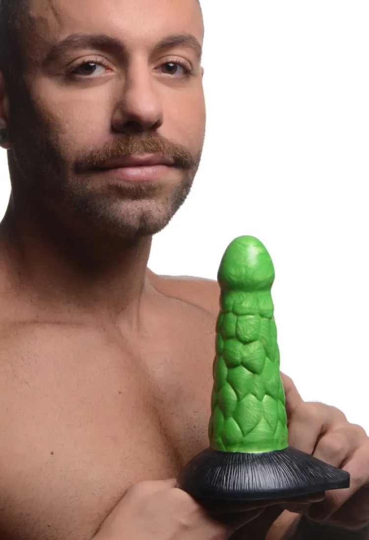 Creature Cocks Silicone Dildos | Non-Representational Dildos>Scaly Reptile Thick Silicone Dildo