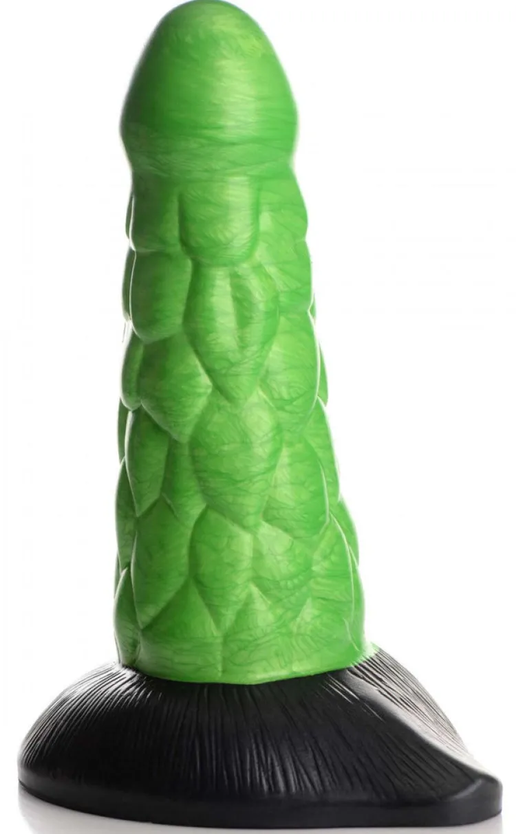 Creature Cocks Silicone Dildos | Non-Representational Dildos>Scaly Reptile Thick Silicone Dildo