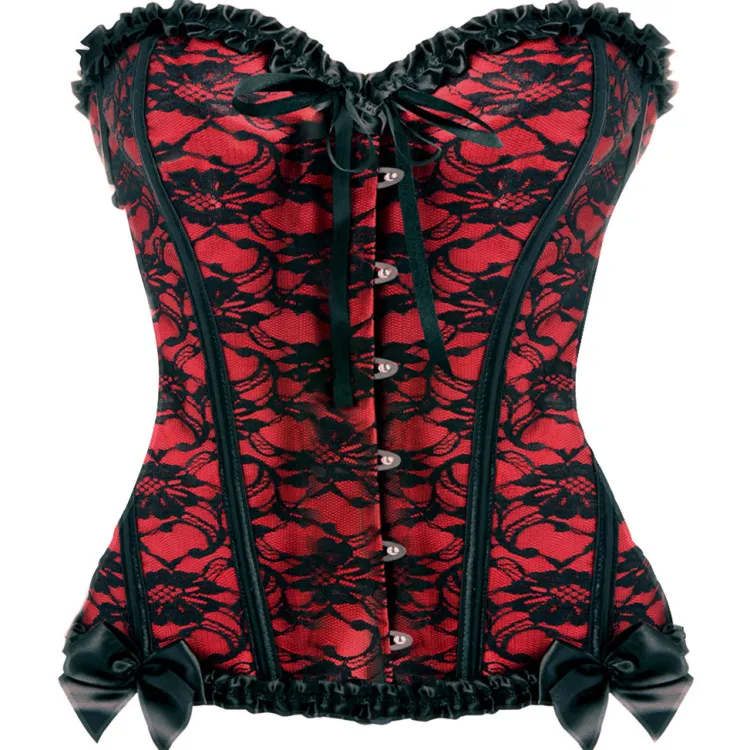 Master Series Vibrating Panties & Lingerie | Masks & Dress-Up Accessories>Scarlet Seduction Lace-up Corset and Thong