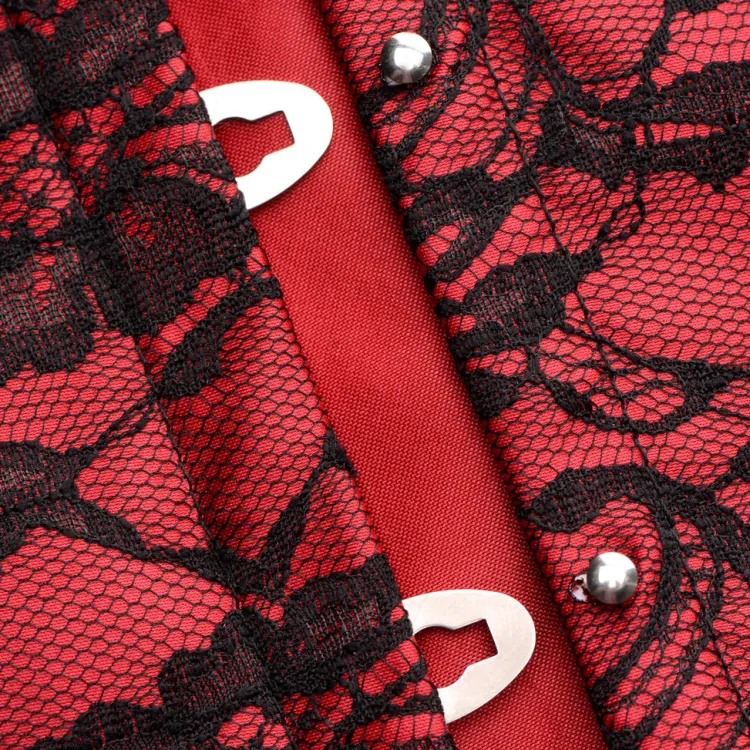 Master Series Vibrating Panties & Lingerie | Masks & Dress-Up Accessories>Scarlet Seduction Lace-up Corset and Thong