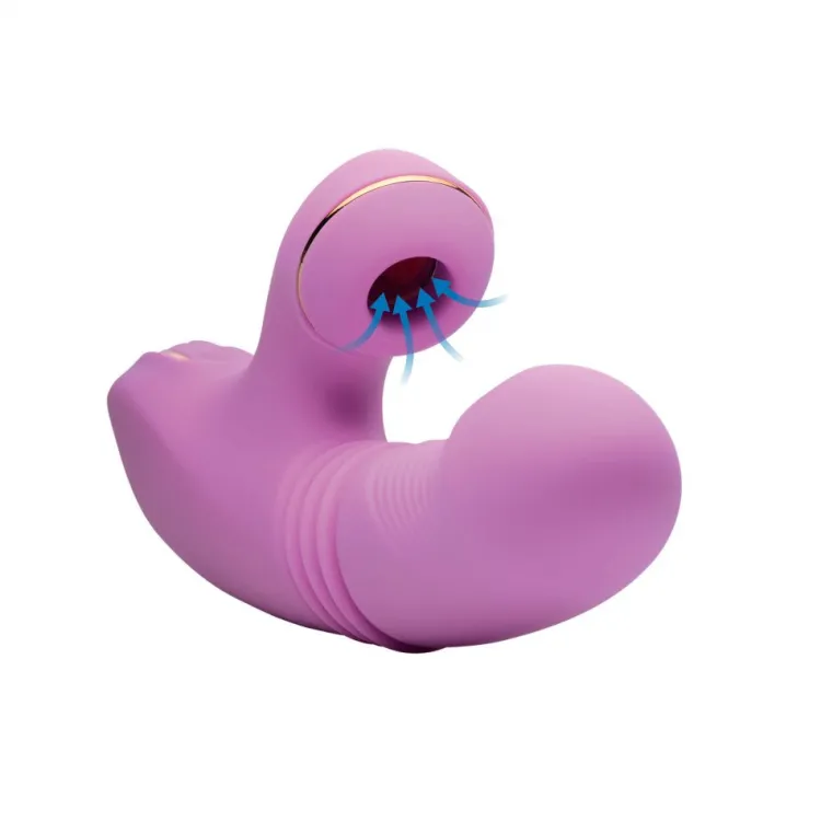Inmi Luxury Toys | Rabbit & Dual Stimulation Vibrators>Shegasm Pro Thrusting Suction Rabbit