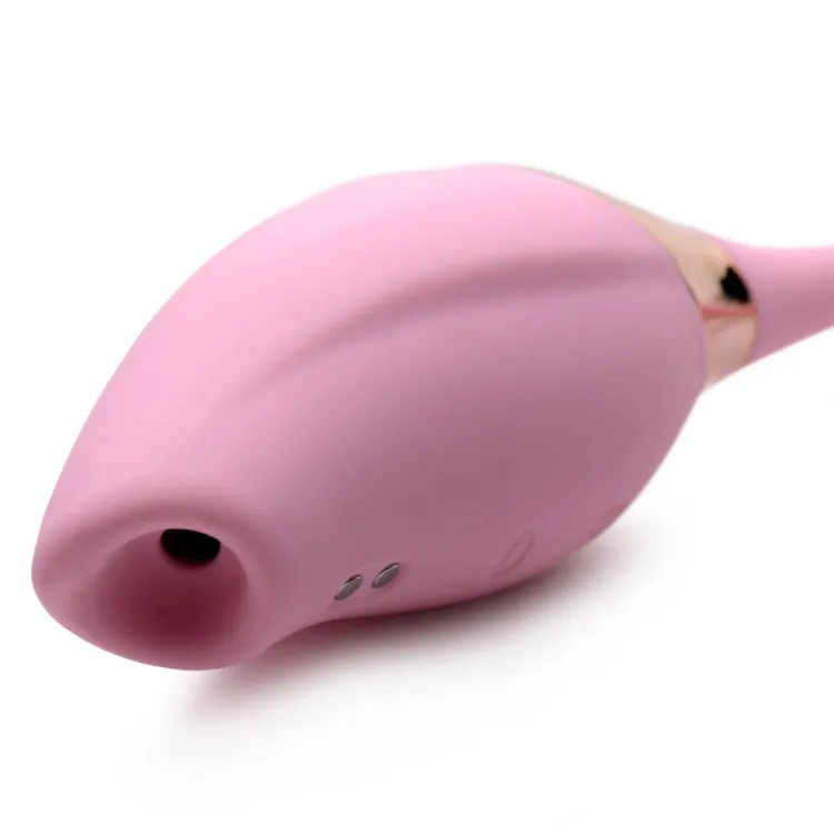 Inmi Luxury Toys | Bullet & Egg Vibrators>Shegasm 8X Tandem Plus Silicone Suction Clitoral Stimulator and Egg