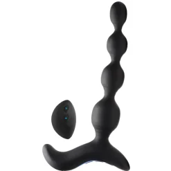 Zeus Electrosex Electro Sex | App Controlled & Remote Vibrators>Shock-Beads 80X Vibrating & E-stim Silicone Anal Beads with Remote