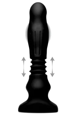 Thunderplugs Luxury Toys | Vibrating Butt Plugs>Silicone Swelling and Thrusting Plug with Remote Control
