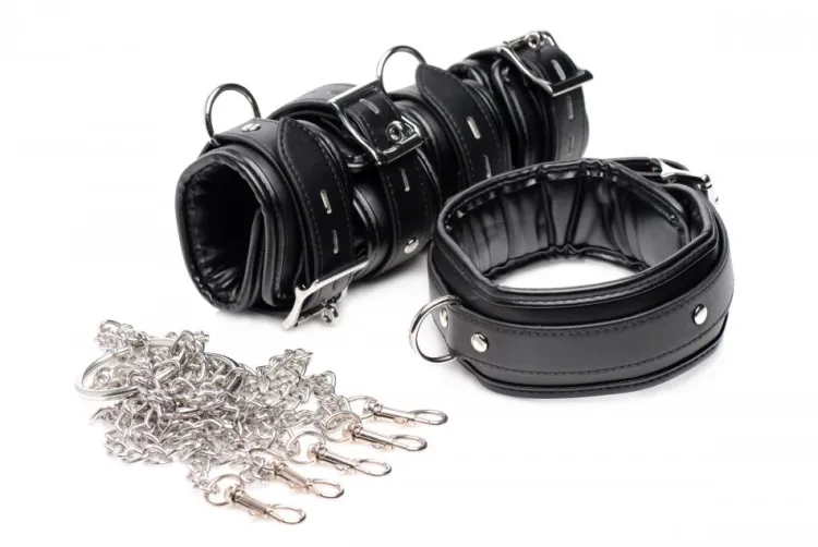 STRICT Wrist & Ankle Cuffs>Slave Bondage Shackle Set