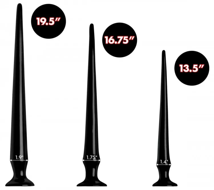 Hosed Unique Anal Toys | Anal Dildos & Probes>Slim Tapered Anal Hose Training Set