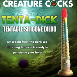 Creature Cocks Large Butt Plugs | Silicone Dildos>Slim Tentacle Silicone Dildo