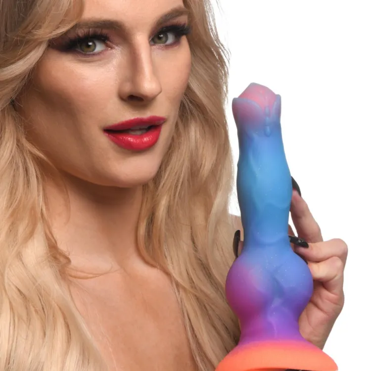 Creature Cocks Silicone Dildos | Harness Compatible Dildos>Space Cock Glow-in-the-Dark Silicone Alien Dildo