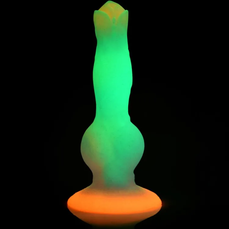 Creature Cocks Silicone Dildos | Harness Compatible Dildos>Space Cock Glow-in-the-Dark Silicone Alien Dildo