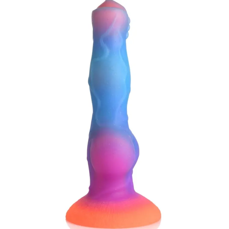 Creature Cocks Silicone Dildos | Harness Compatible Dildos>Space Cock Glow-in-the-Dark Silicone Alien Dildo