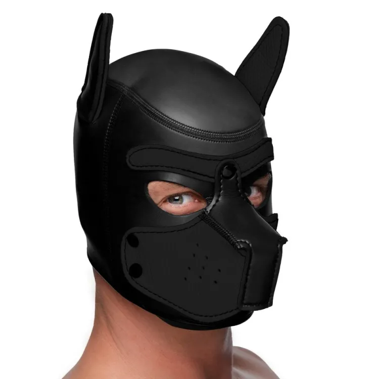 Master Series Puppy Play | Ball Gags & Mouth Restraints>Spike Neoprene Puppy Hood