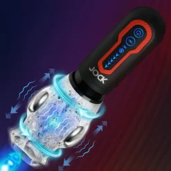Jock Automatic & Hands-Free Masturbators | Vibrating Strokers>Spinning and Thrusting Masturbator with 2 Bullets