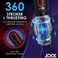 Jock Automatic & Hands-Free Masturbators | Vibrating Strokers>Spinning and Thrusting Masturbator with 2 Bullets