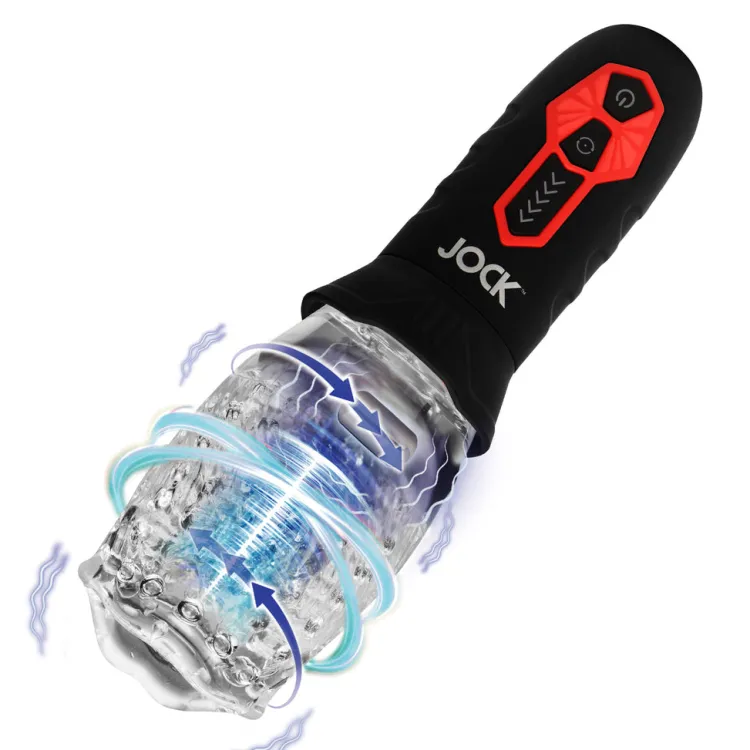 Jock Automatic & Hands-Free Masturbators | Vibrating Strokers>Spinning and Vibrating Masturbator