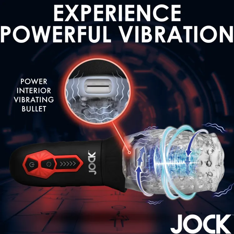 Jock Automatic & Hands-Free Masturbators | Vibrating Strokers>Spinning and Vibrating Masturbator