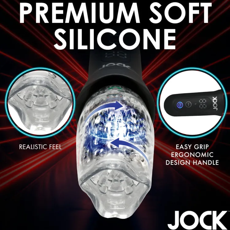 Jock Automatic & Hands-Free Masturbators | Vibrating Strokers>Spinning, Thrusting and Vibrating Masturbator