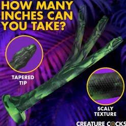 Creature Cocks Anal Douches & Enemas>Spitting Serpent Silicone Enema Snake