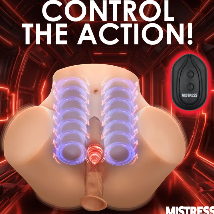 Mistress Ultra Realistic Sex Toys | Realistic Butt & Life-Sized Masturbators>Squeezing and Vibrating Pussy and Ass Masturbator