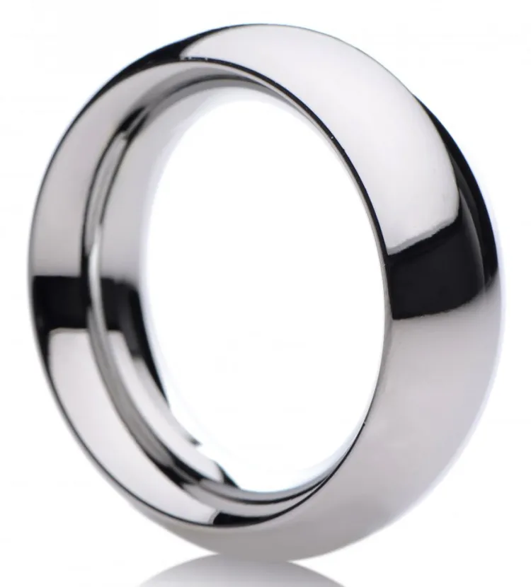 Master Series Penis Rings>Stainless Steel Donut Cock and Ball Ring