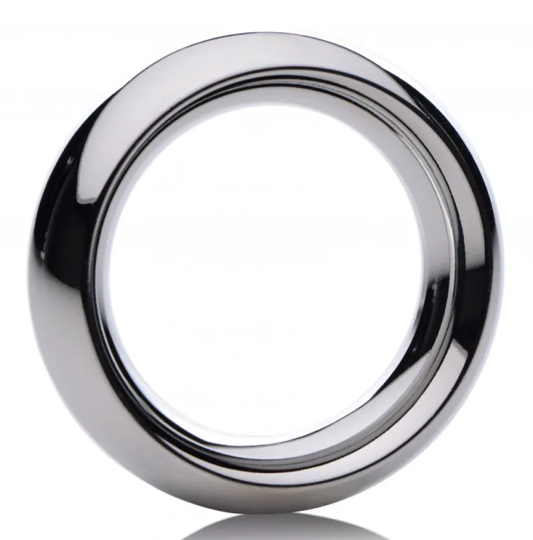 Master Series Penis Rings>Stainless Steel Donut Cock and Ball Ring