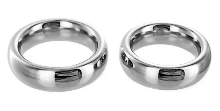 Master Series Penis Rings>Stainless Steel Donut Cock and Ball Ring