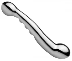 Master Series Luxury Toys | Aluminum & Steel Dildos & Insertables>Steel Elegance Dual Dildo