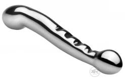 Master Series Luxury Toys | Aluminum & Steel Dildos & Insertables>Steel Elegance Dual Dildo