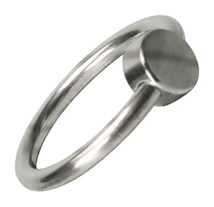 Kink Industries Cock & Ball Devices | Penis Rings>Steel Glans Ring with Pressure Point