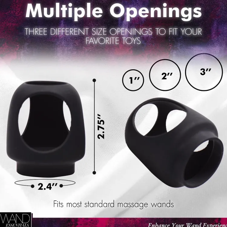 Wand Essentials Dildo Accessories | Wand Massagers>Strap Cap Dildo Wand Harness