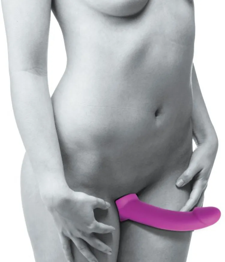 Strap U Strapless Strap On Dildos | Strap-On Harnesses & Dildos>Vibrating Strapless Silicone Strap-on Dildo