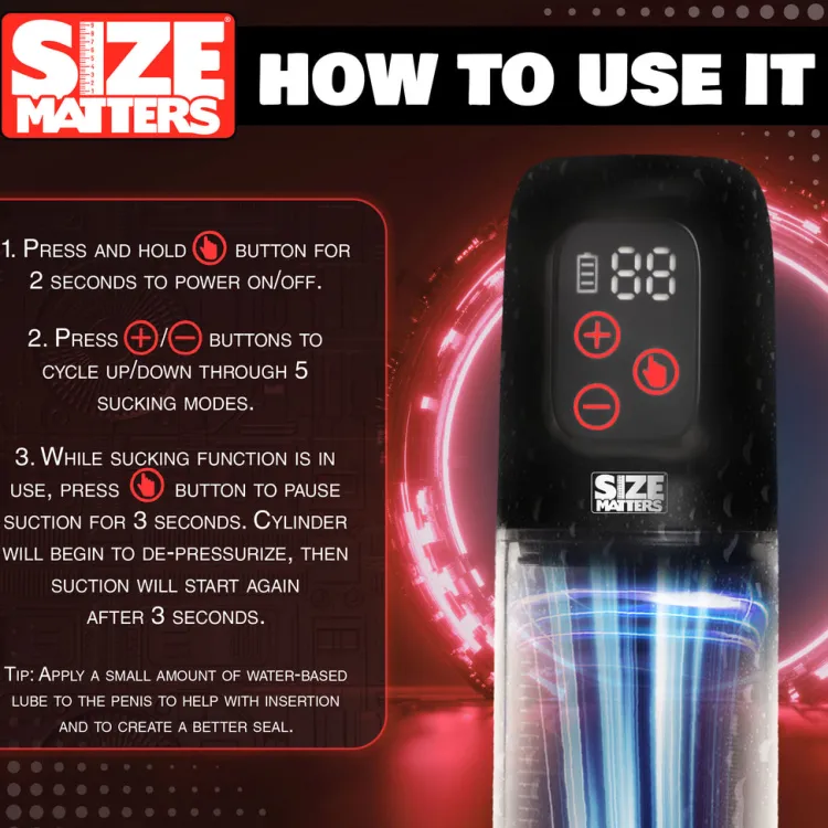 Size Matters Penis Pumps | Sex Machines>Sucking Penis Pump with Attachments