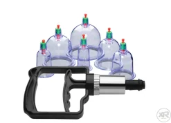 Master Series Nipple Clamps & Stimulators | Female Enhancement>Sukshen 6 Piece Cupping Set with Acu-Points
