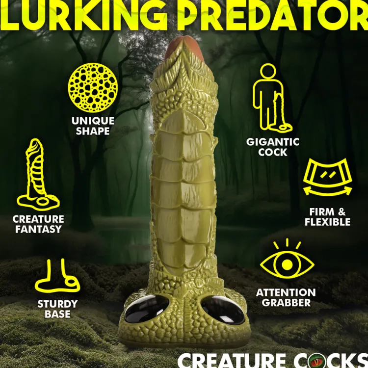 Creature Cocks Large Dildos | Silicone Dildos>Swamp Monster Giant 3ft Dildo