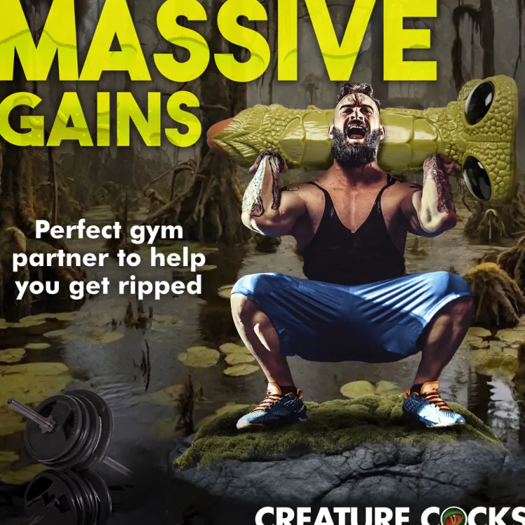 Creature Cocks Large Dildos | Silicone Dildos>Swamp Monster Giant 3ft Dildo