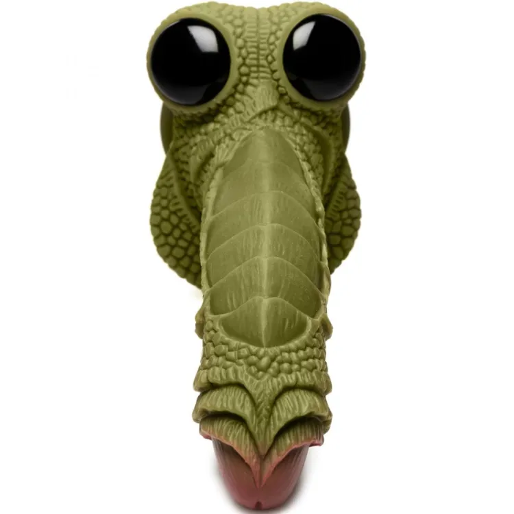 Creature Cocks Silicone Dildos | Harness Compatible Dildos>Swamp Monster Green Scaly Silicone Dildo