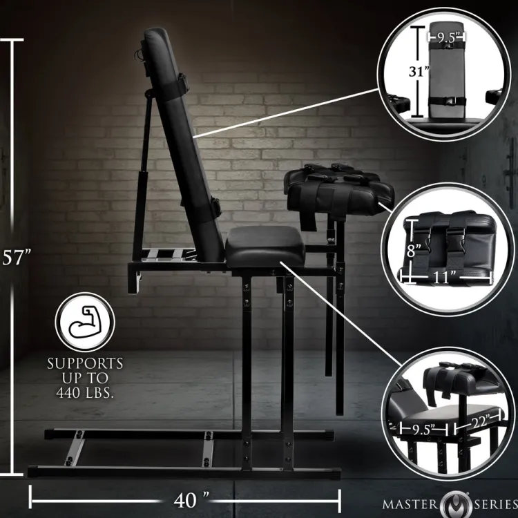 Master Series Sex Furniture, Swings, & More | Sex Furniture>The Extreme Obedience Adjustable Bondage Chair