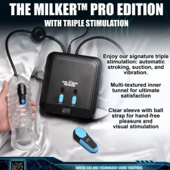 LoveBotz Automatic & Hands-Free Masturbators | Vibrating Strokers>The Milker Pro Edition with Automatic Stroking, Suction and Vibration