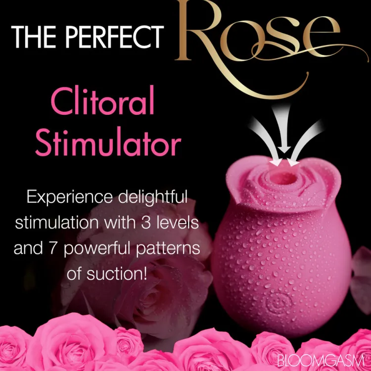 Bloomgasm Silicone Vibrators | Waterproof Vibrators>The Perfect Rose Clitoral Stimulator