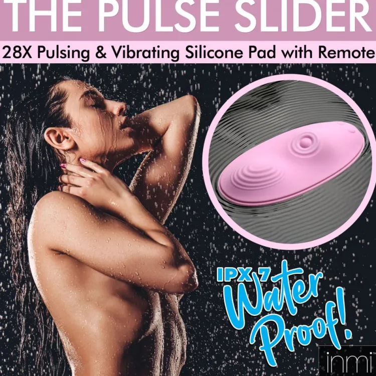 Inmi Luxury Toys | App Controlled & Remote Vibrators>The Pulse Slider 28X Pulsing and Vibrating Silicone Pad with Remote