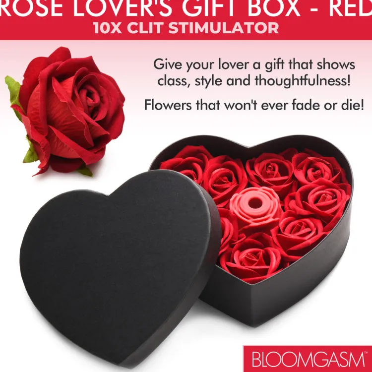 Bloomgasm Silicone Vibrators | Waterproof Vibrators>The Rose Lover's Gift Box 10X Clit Suction Rose
