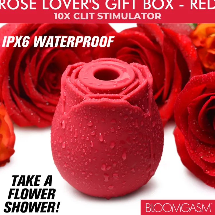 Bloomgasm Silicone Vibrators | Waterproof Vibrators>The Rose Lover's Gift Box 10X Clit Suction Rose