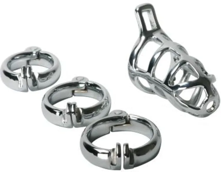 Master Series Chastity Devices | Penis Rings>The Stainless Steel Chastity Cage