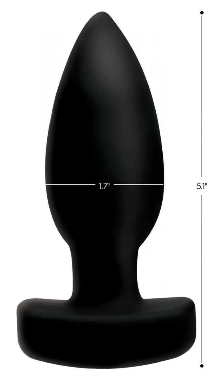 Ass Thumpers Vibrating Butt Plugs | Unique Anal Toys>The Taper 10X Smooth Silicone Remote Control Vibrating Butt Plug