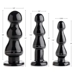 Master Series Anal Beads & Tools | Large Butt Plugs>The Three Bumps Anal Plug