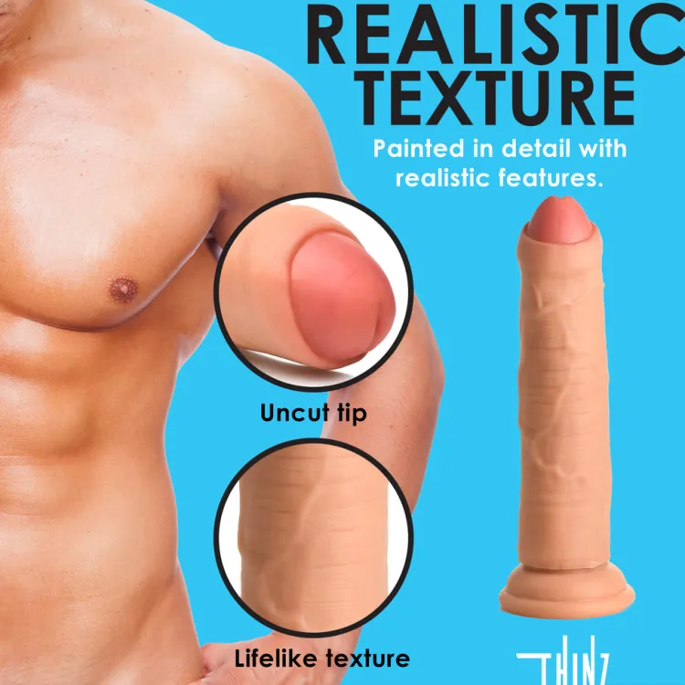 Curve Toys Realistic Dildos>Thinz 7" Uncut Dildo