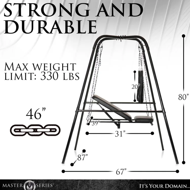 Master Series Luxury Toys | Sex Furniture, Swings, & More>Throne Adjustable Sex Swing With Stand